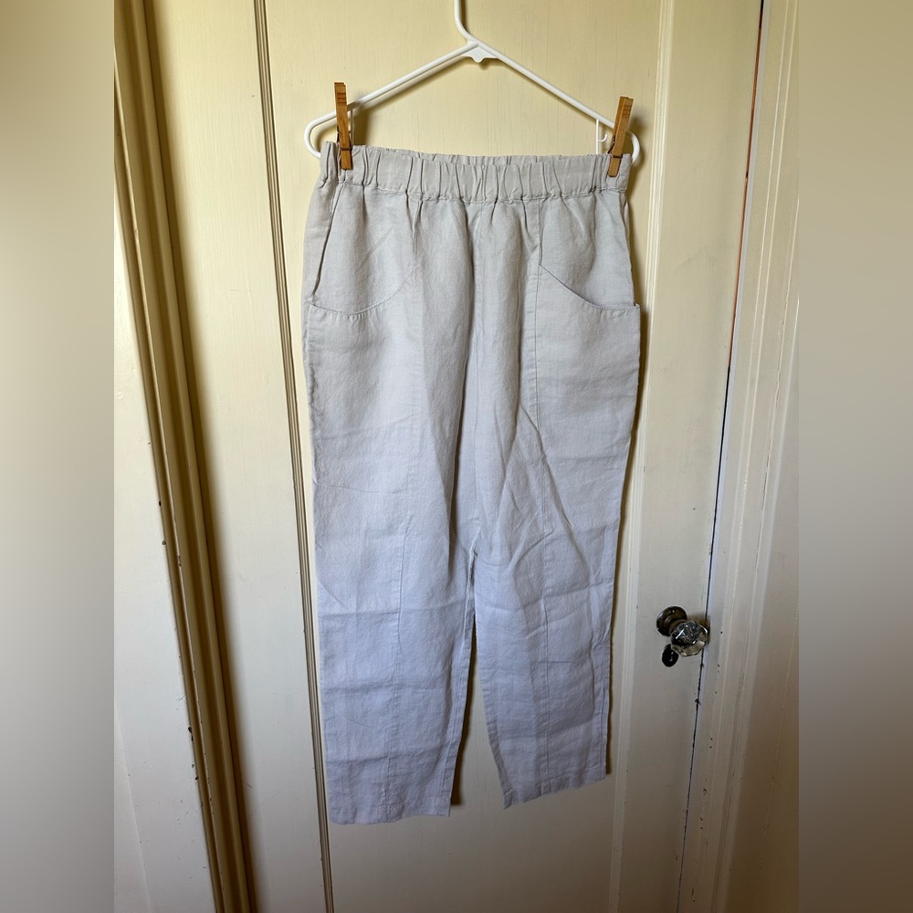 MATE the Label Linen Pants - Size L, Natural